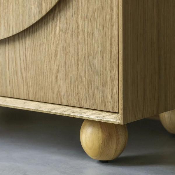 Geo Natural 2 Door Geomatric Cupboard