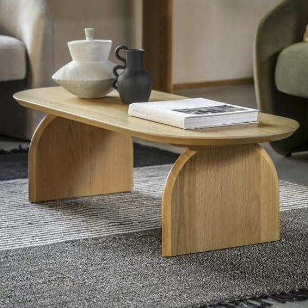 Geo Natural 130cm Oval Coffee Table