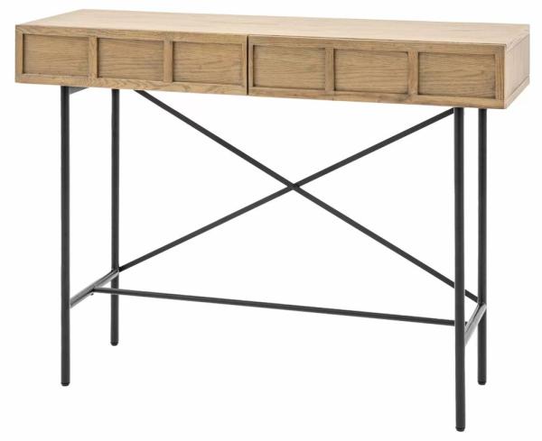 Panelled 2 Drawer Console