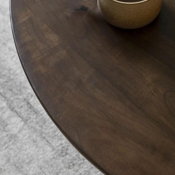 Sculpt Mango Wood Round 90cm Coffee Table
