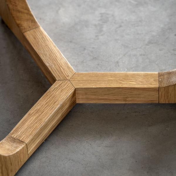 Catron Round Side Table - Comes in Natural and Smoked Options