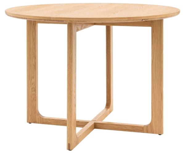 Craft 110cm Round Dining Table - Comes in Natural and Smoked Options