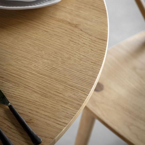 Craft 110cm Round Dining Table - Comes in Natural and Smoked Options