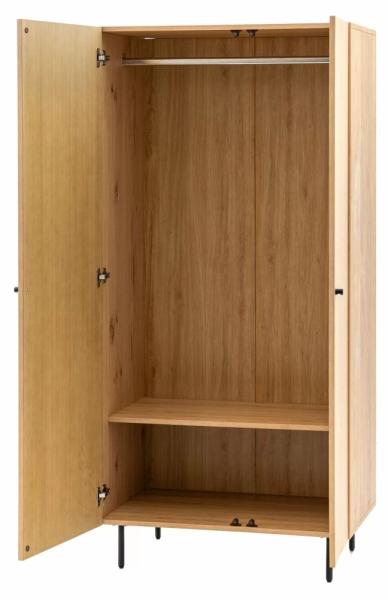 Ashdown Oak 2 Door Wardrobe