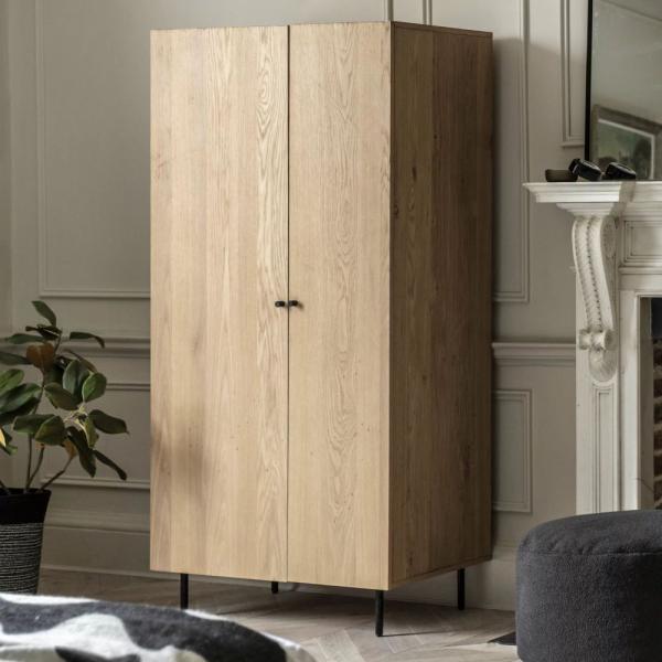 Ashdown Oak 2 Door Wardrobe