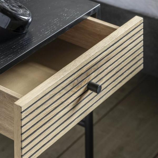 Hyland Natural 1 Drawer Bedside