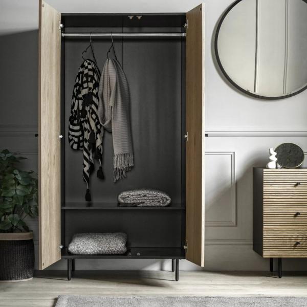 Hyland Natural 2 Door Wardrobe