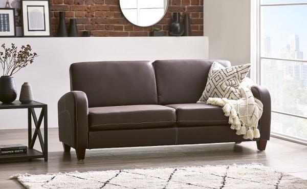 Vivo Brown Leather 3 Seater Sofa