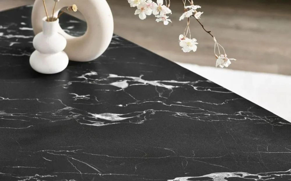 Olympus Black Marble Effect Coffee Table