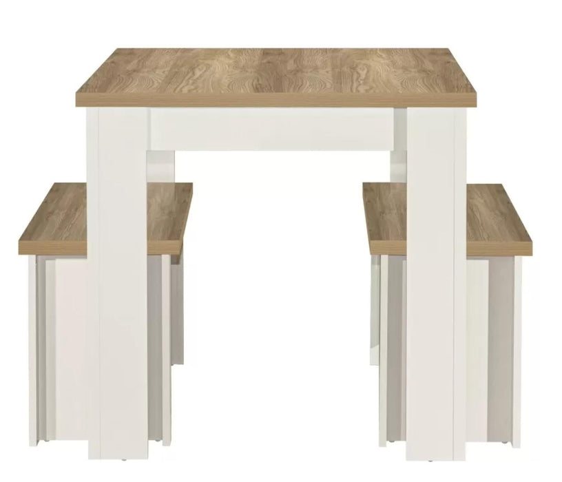Highgate Cream Dining Set with 2 Bench