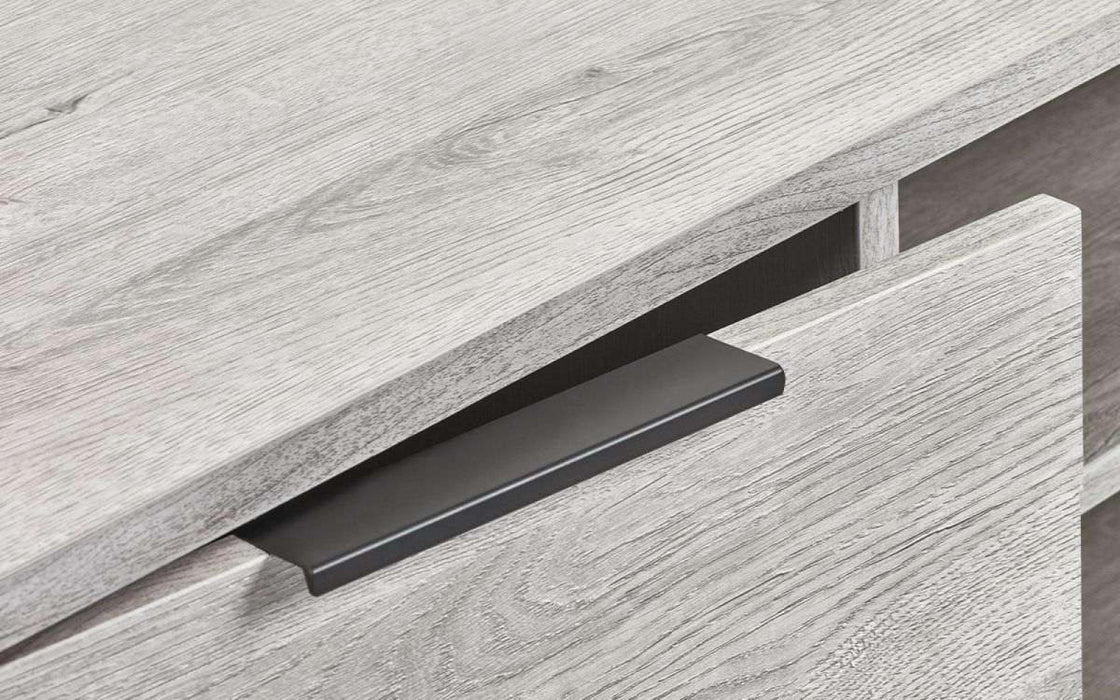 Bali Grey Oak TV Unit, 135cm with Storage for Television Upto 50in Plasma