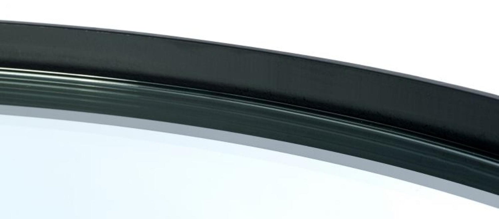 Franki Glass Top and Black Round Coffee Table