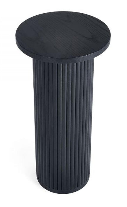 Louis Black Fluted Drinks Table