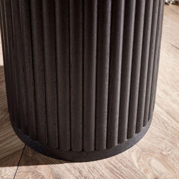 Louis Black Fluted Drinks Table
