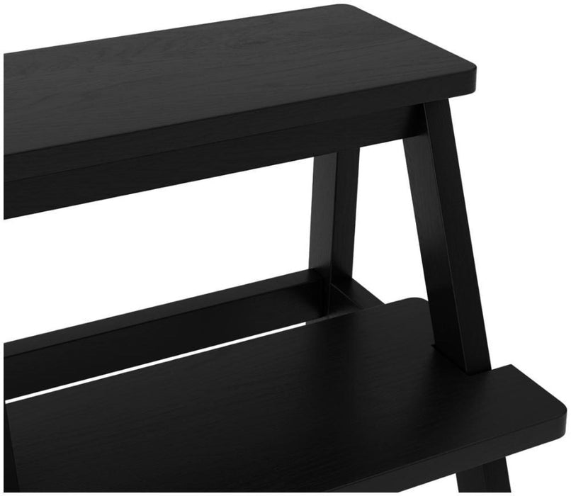 Addie Black Pine Stool