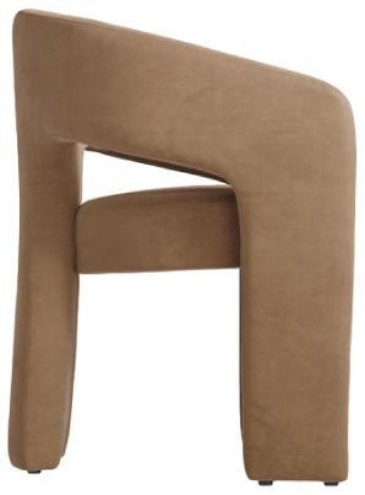 Alba Mole Velvet Fabric Accent Chair