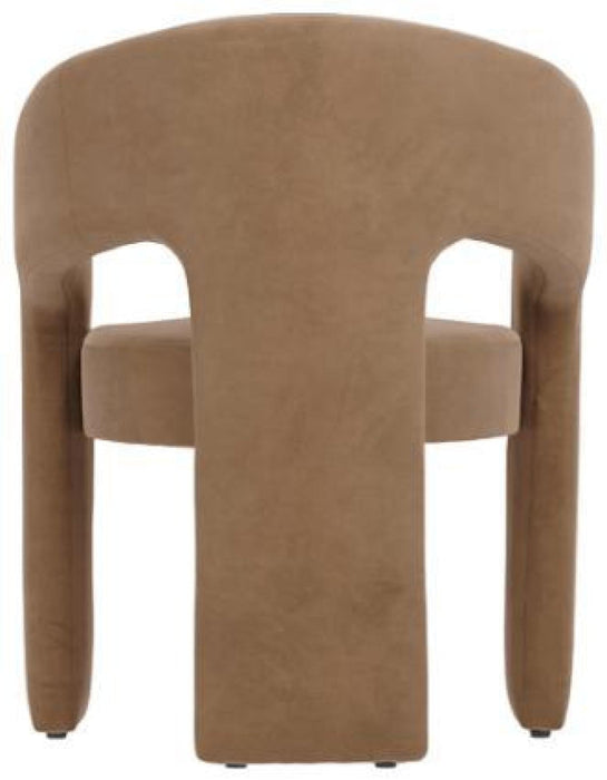Alba Mole Velvet Fabric Accent Chair
