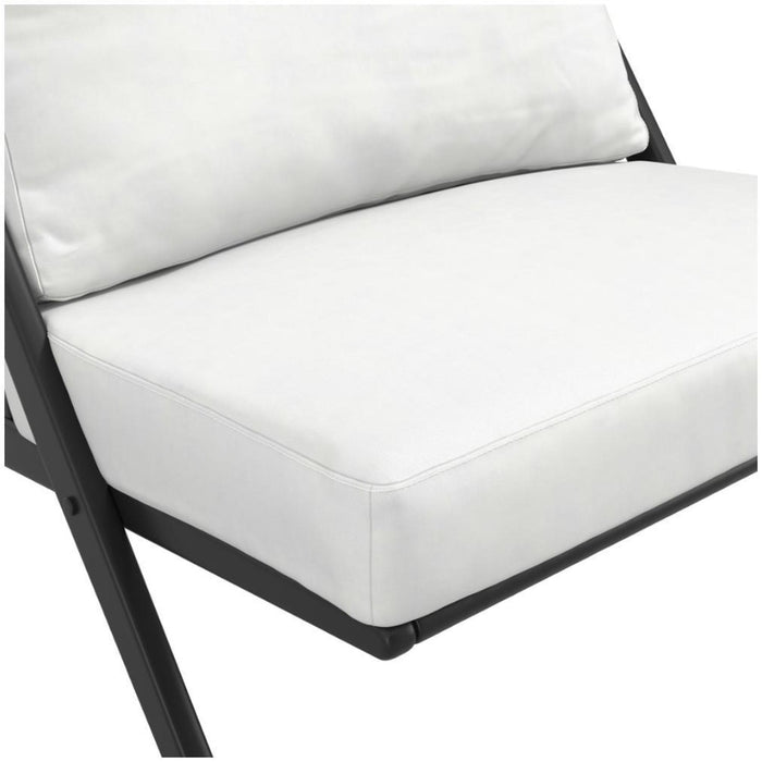 Aspen White and Black House Weave Chair