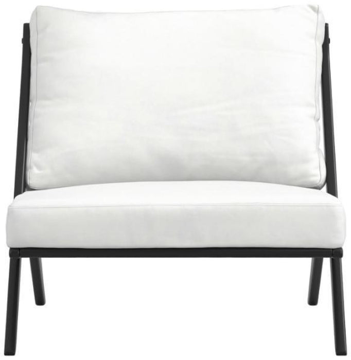 Aspen White and Black House Weave Chair