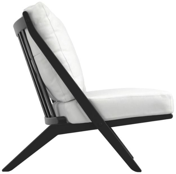 Aspen White and Black House Weave Chair