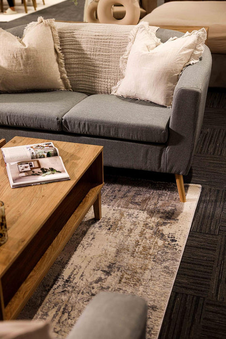 Bordeaux Oak and Faux Rattan Coffee Table