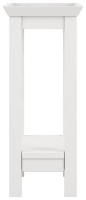 Cote White Rubber Wood Side Table
