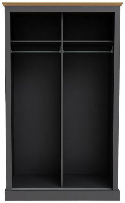 Devon Charcoal 2 Door Sliding Wardrobe