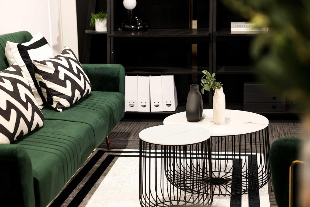 Enzo Black Metal Large Cage Table