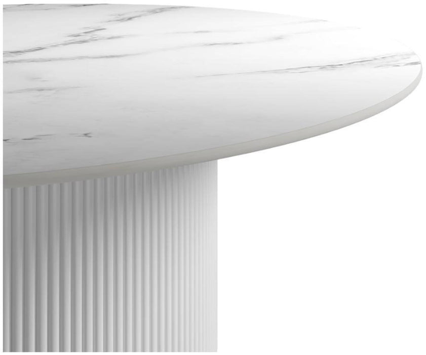 Fuji Stone and White Sintered Stone Dining Table