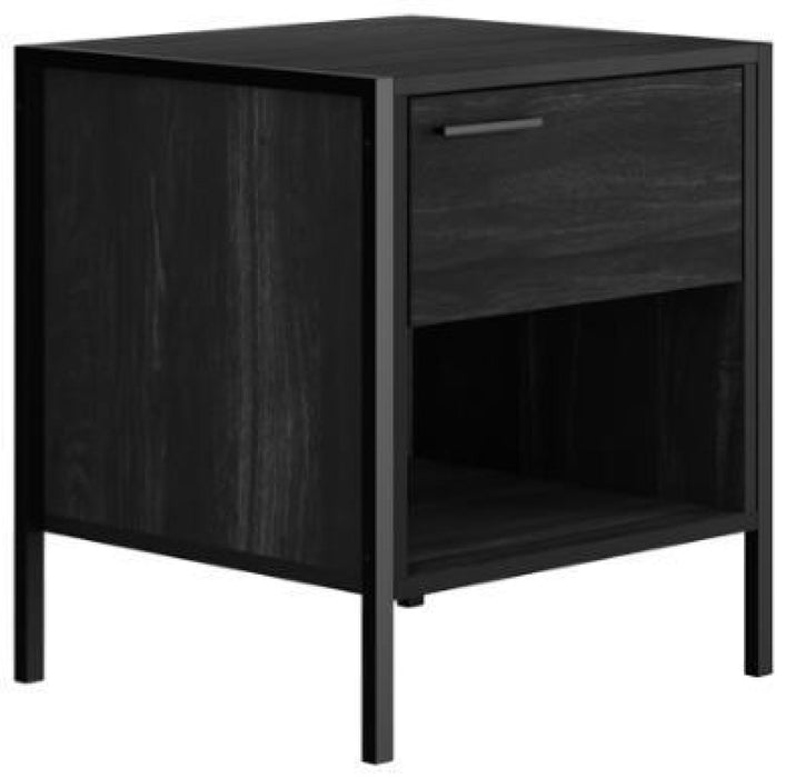 Hoxton Black Bedside Cabinet