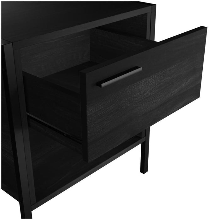 Hoxton Black Bedside Cabinet