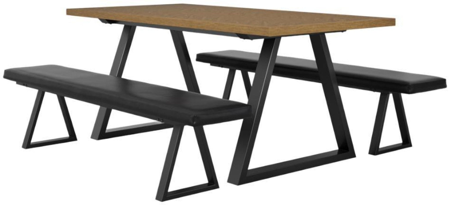 Hyde Whiskey and Black Dining Table