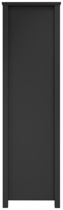 Ives Black 2 Door Combo Wardrobe