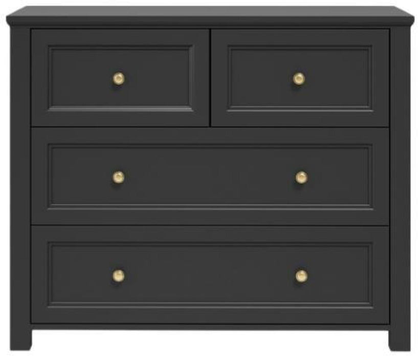 Ives Black 4 Drawer Chest