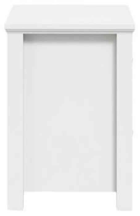 Ives White 2 Drawer Bedside Cabinet