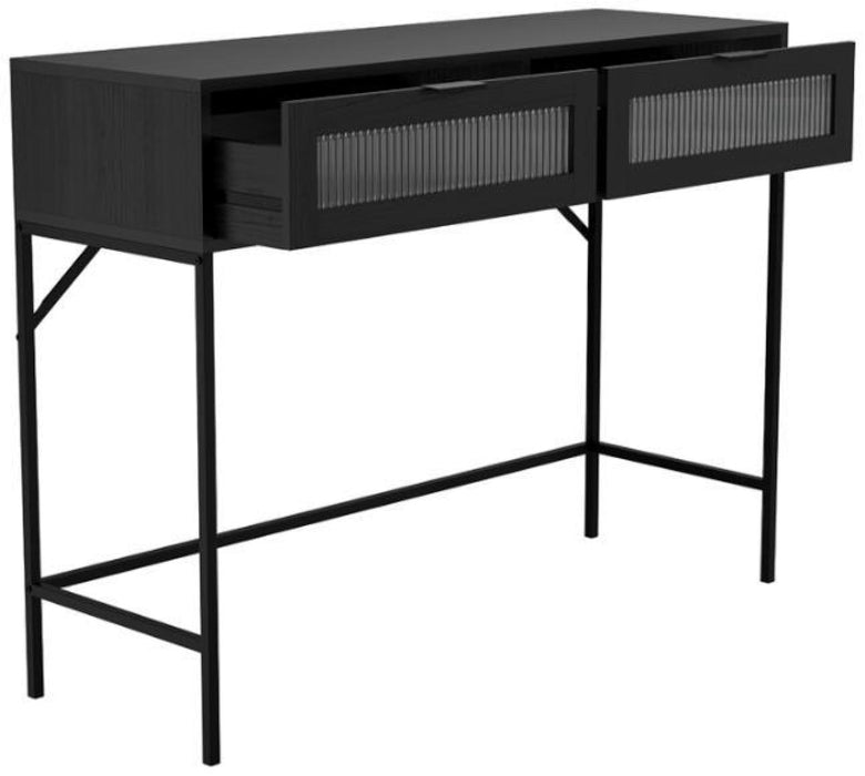 Lincoln Matte Black Console Table