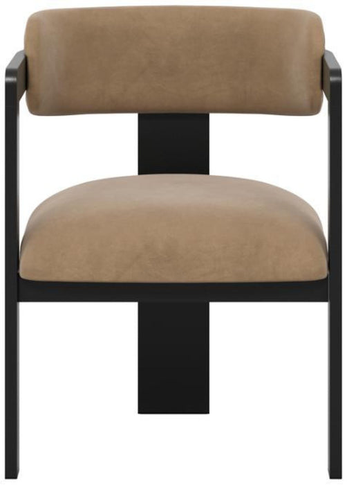 Mai Mole and Black Velvet Fabric Chair