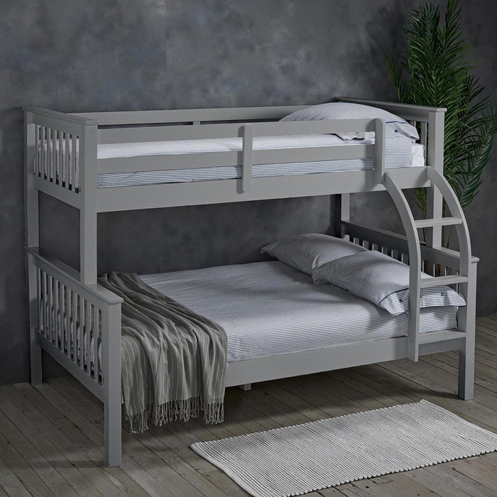 Otto Grey Wood Trio Bunk Bed