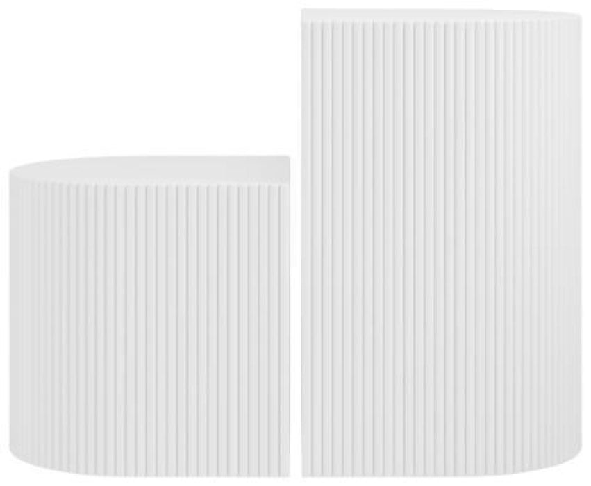 Reed White Side Table (Set of 2)