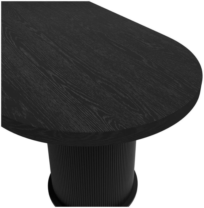 Rina Black Ash Veneer Dining Table