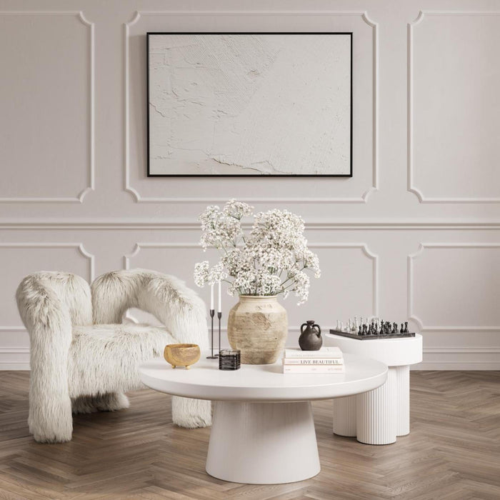 Rumi White Ash Veneer Coffee Table