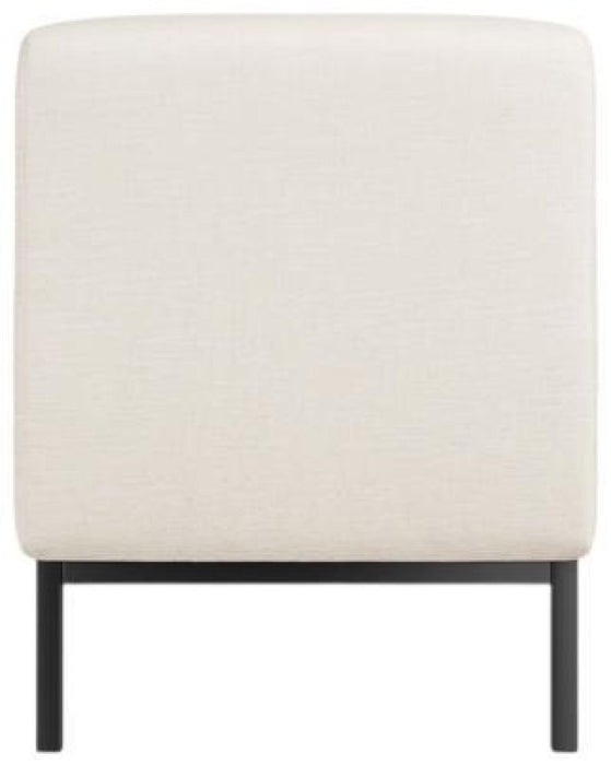Serena Ivory Linen Blend Fabric Bench