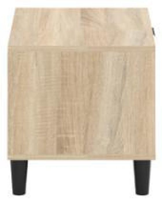 Stockholm Chevron Sonoma Oak 1 Drawer Bedside Cabinet