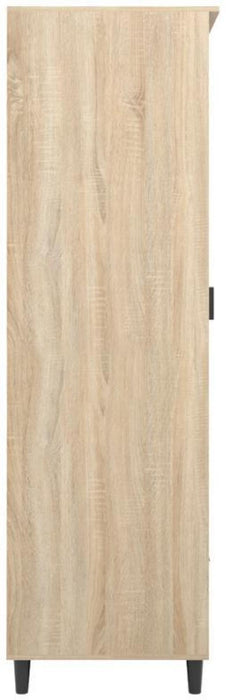 Stockholm Chevron Sonoma Oak 1 Door Wardrobe