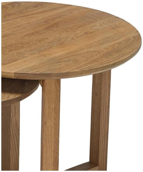 Stow Solid Oak Nest of Tables