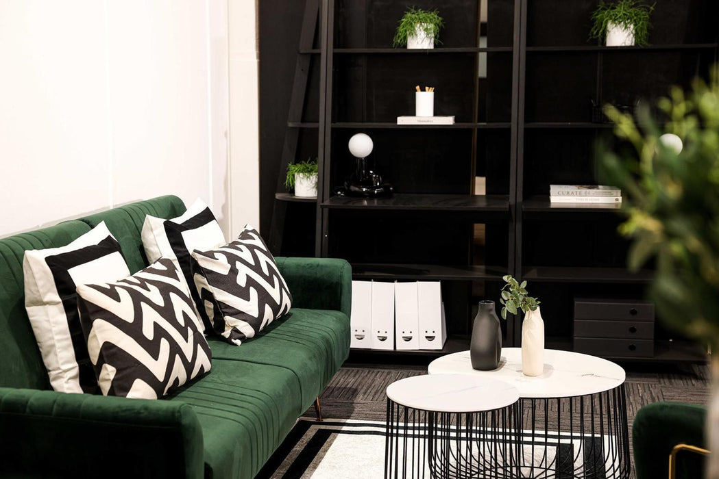 Tiva Ladder Black Corner Shelving