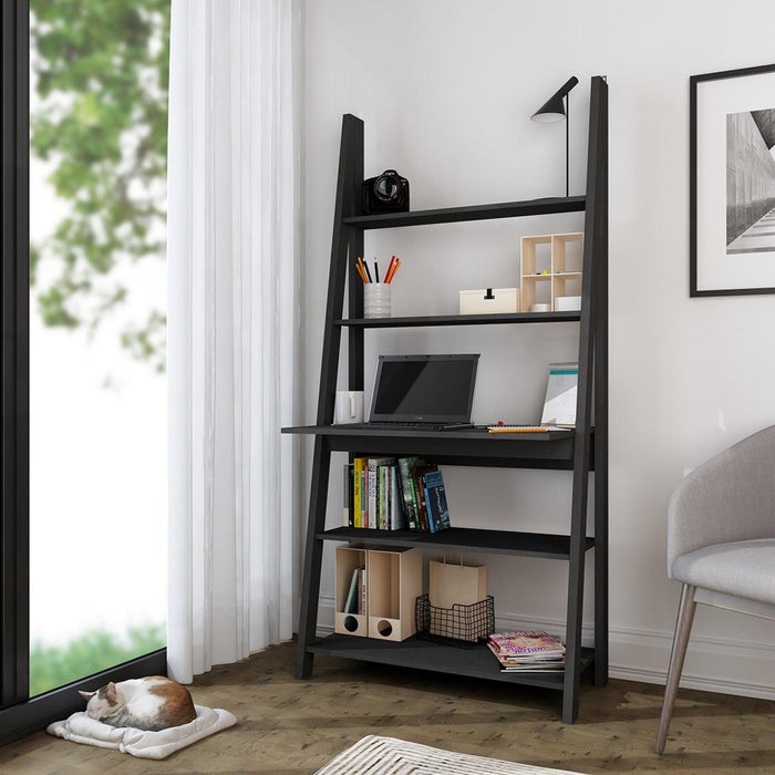 Tiva Ladder Black Desk