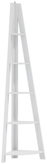 Tiva Ladder White Corner Shelving