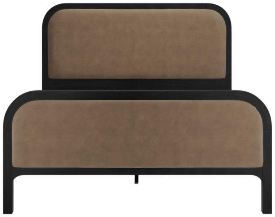 Ines Mole Velvet Fabric Double Bed