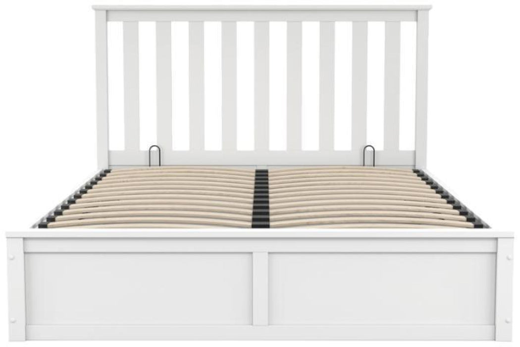 Oxford White Wood Double Bed